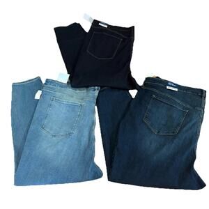 X3 NWT Old Navy Jeans Size 30 Plus Size Rockstar Super Skinny Denim Jeans Lot